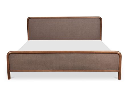 Rye - Queen Bed - Warm Brown Online now