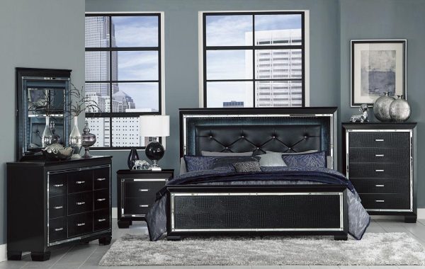 Allura Dresser in Black 1916BK-5 Fashion