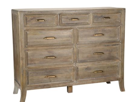 Francesca - 9 Drawer Dresser - Vintage Taupe Hot on Sale