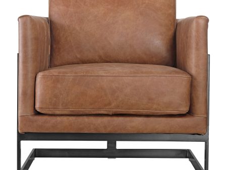 Luxley - Club Chair - Light Brown Hot on Sale