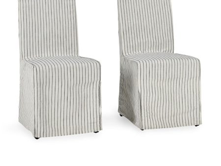 Arianna - Upholstered Dining Chair (Set of 2) - Striped Supply