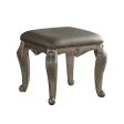 Northville PU & Antique Silver Vanity Stool Sale