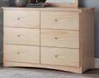 Bartly 6 Drawer Dresser in Natural B2043-5 Online Hot Sale