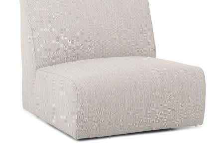 Atlas - Outdoor Swivel Accent Chair - Light Gray on Sale