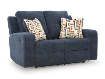 Danum - Ink - Reclining Loveseat - Fabric on Sale