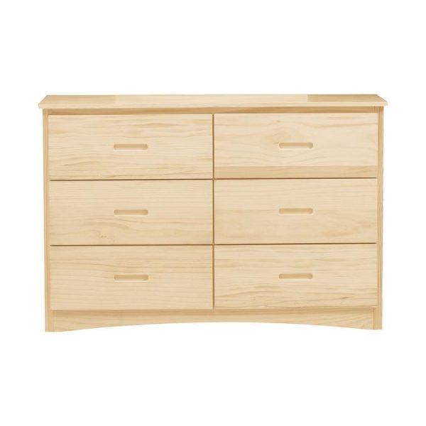 Bartly 6 Drawer Dresser in Natural B2043-5 Online Hot Sale