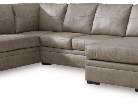 Amuleto - Desert - 2-Piece Sectional With Laf Corner Chaise - Leather Match Sale