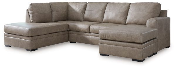 Amuleto - Desert - 2-Piece Sectional With Laf Corner Chaise - Leather Match Sale