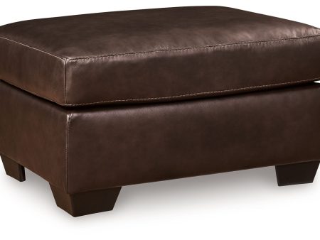 Santorine - Dark Brown - Ottoman - Leather Match Online Hot Sale