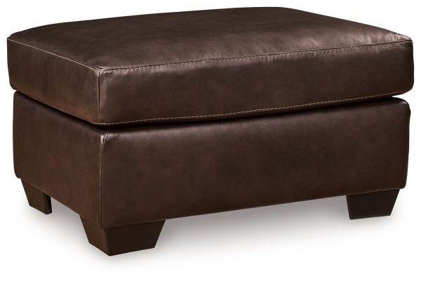 Santorine - Dark Brown - Ottoman - Leather Match Online Hot Sale