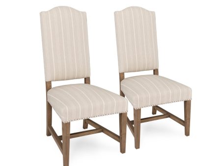 Astoria - Upholstered Dining Chair (Set of 2) - Beige For Sale