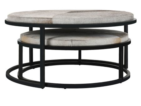 Hayword - Nesting Coffee Tables (Set of 2) - Gray Hide Online