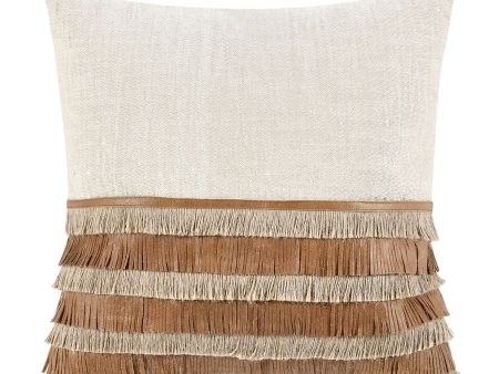 Timeless - TL Casa Leather Pillow - Chestnut  Natural Supply