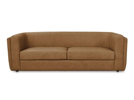 Alora - Leather Sofa - Tan For Cheap