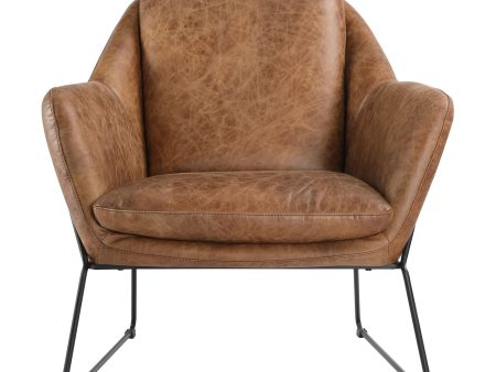 Greer - Club Chair - Light Brown Online now