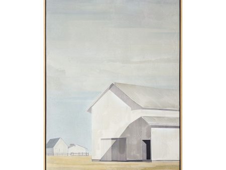 Gable - Framed Painting - Light Blue Online