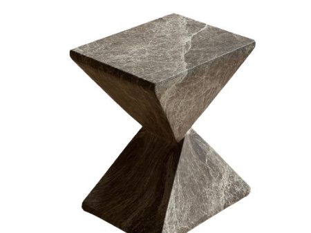 Adler - Outdoor Concrete Accent Table - Brown Ivory Cheap