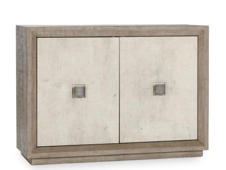 Denver - Reclaimed Pine 2 Door Cabinet - Distressed Gray Weathered Chalk on Sale