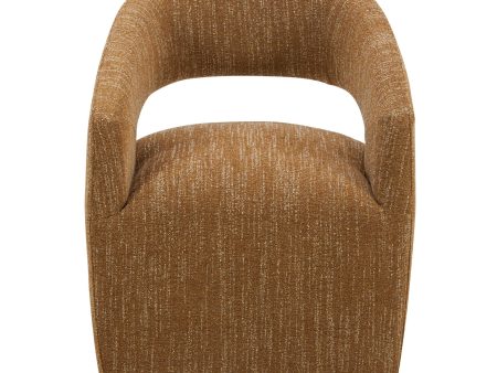 Barrow - Rolling Dining Chair - Amber Glow For Discount