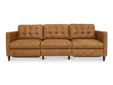 Bridgers - Power Recliner Sofa Leather - Tan Online now