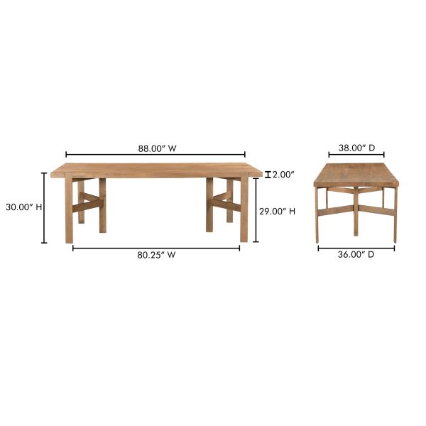 Workshop - Dining Table - Walnut Brown For Discount