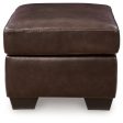 Santorine - Dark Brown - Ottoman - Leather Match Online Hot Sale