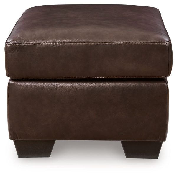 Santorine - Dark Brown - Ottoman - Leather Match Online Hot Sale