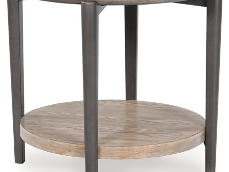 Dyonton - Light Grayish Brown - Round End Table For Discount