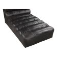 Ramsay - Leather Chaise - Black Hot on Sale