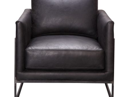 Luxley - Club Chair - Black on Sale