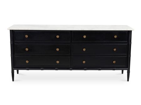 Eleanor - 6 Drawer Dresser - Black Cheap