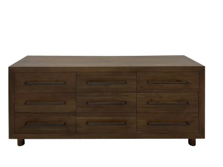 Jaxon - Wood 9 Drawer Dresser - Cocoa Brown Online