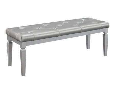 Allura Bed Bench in Silver 1916-FBH Online Hot Sale