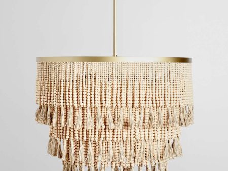 Brittany - Beaded Chandelier - Natural Online now