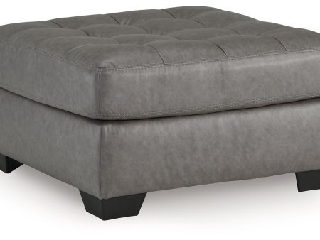 Clairette Court - Alloy - Oversized Accent Ottoman Supply