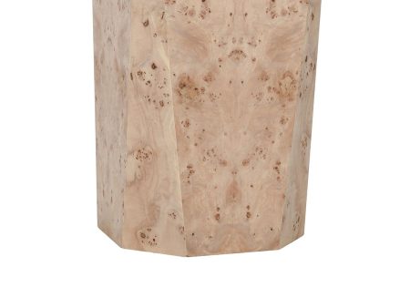 Avena - Burl Wood Square End Table - Natural For Sale