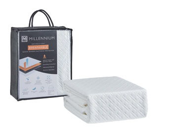 Basic Protector - White - Queen Mattress Protector (Set of 4) Online Sale