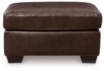 Santorine - Dark Brown - Ottoman - Leather Match Online Hot Sale