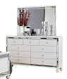 Alonza 9 Drawer Dresser in White 1845-5 For Sale