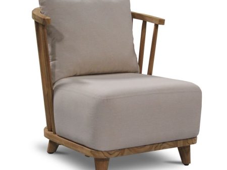 Hearst - Outdoor Accent Chair - Natural Online Sale