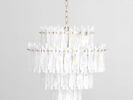 Everly - Chandelier Round - Clear White Online now