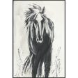 Dark Horse - Painting 48  x 72  By Buddy Whitlock - Black For Sale