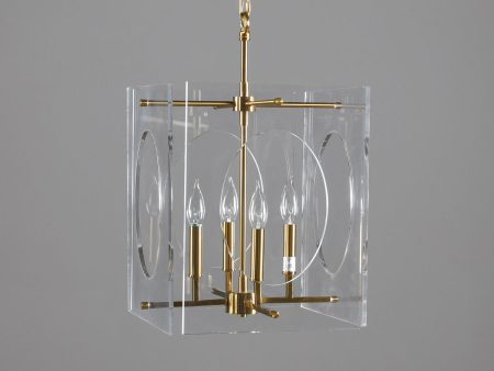 Tessa - Chandelier - Clear Brass Online