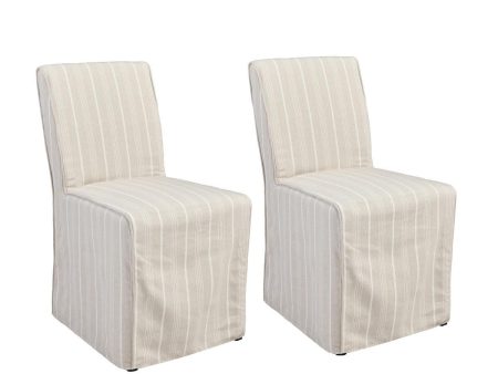 Amaya - Upholstered Dining Chair (Set of 2) - Beige For Cheap