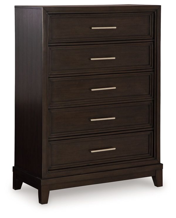 Neymorton - Dark Grayish Brown - Five Drawer Chest Online Hot Sale