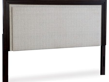 Neymorton - Light Gray   Brown - King California King Upholstered Panel Headboard Online now