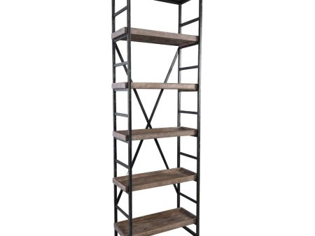 Evan - Single Bookshelf - Olive Brown Discount