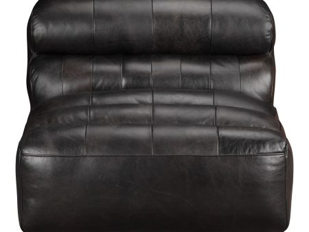 Ramsay - Leather Slipper Chair - Black Online Sale