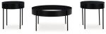 Ardoline - Black - Occasional Table Set (Set of 3) Supply