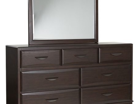 Vanmore - Dark Brown - Dresser And Mirror Hot on Sale